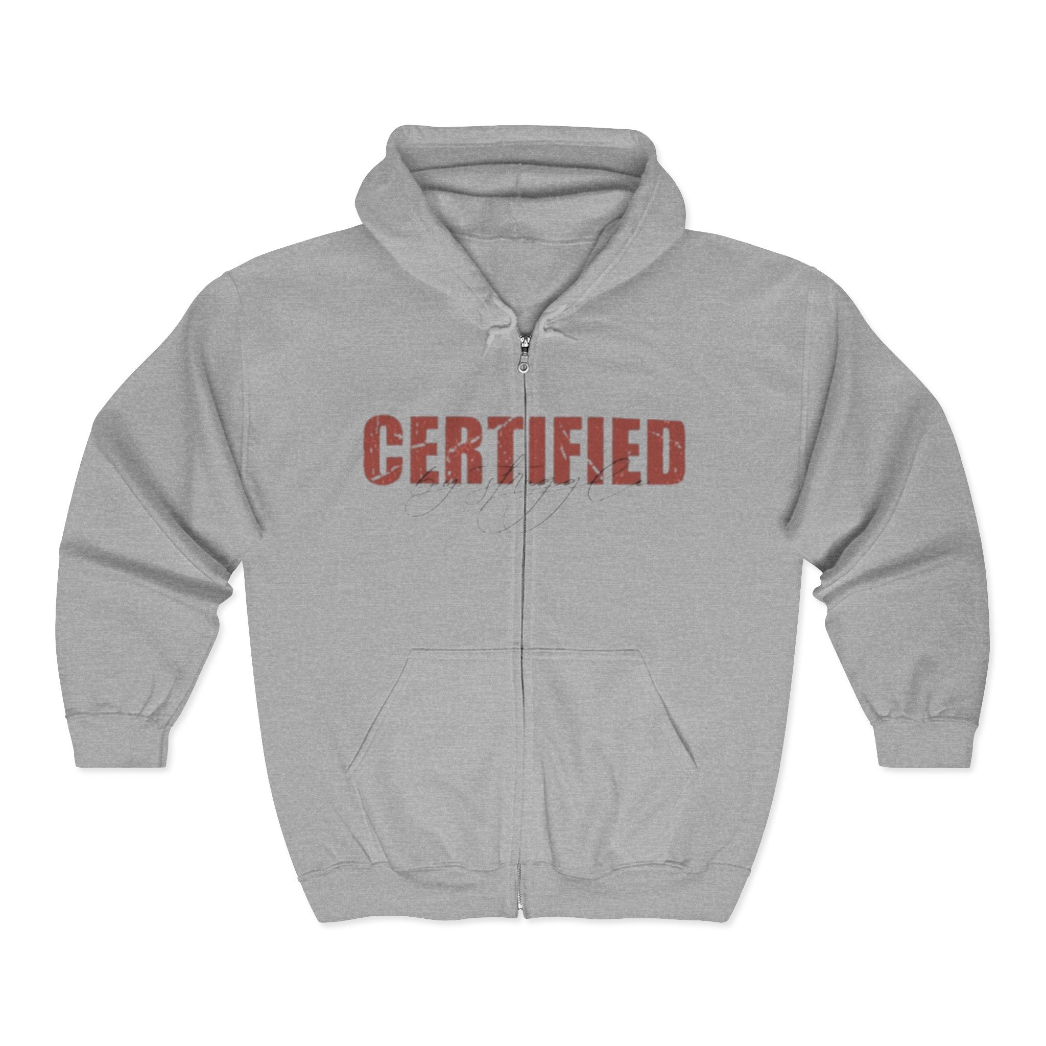 'Certified' Zip Up Hoodie