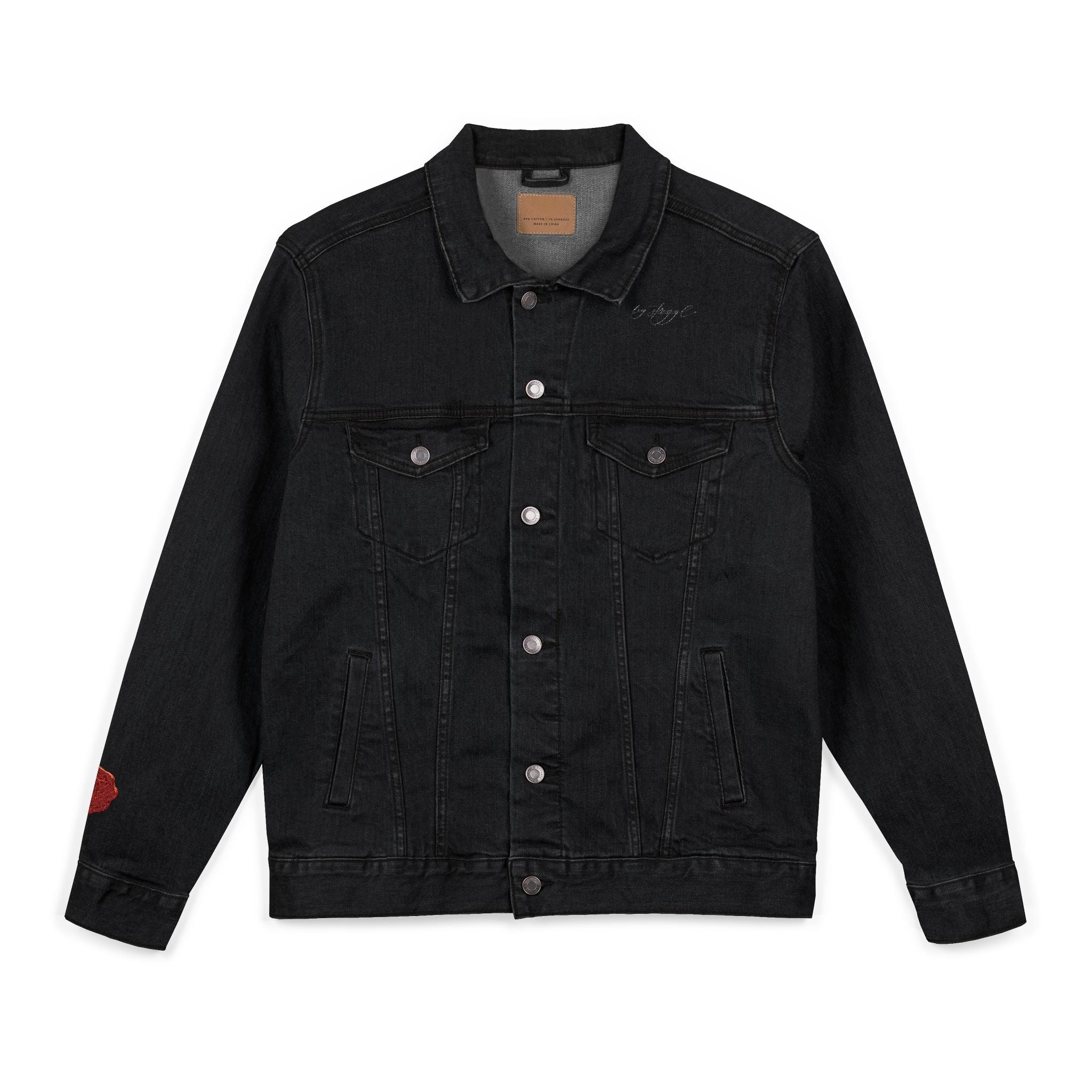 'Certified' Embroidered Denim Jacket