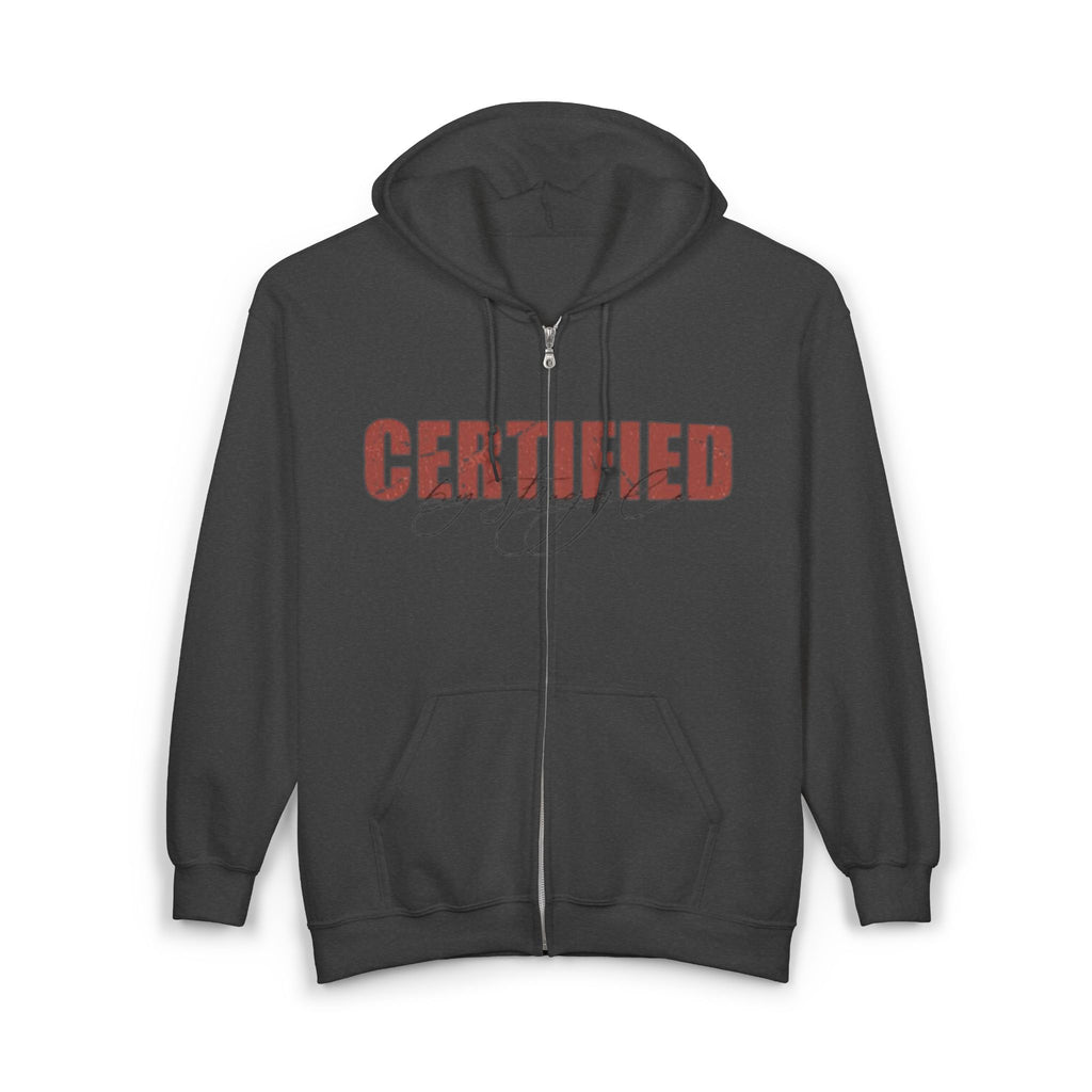 'Certified' Zip Up Hoodie